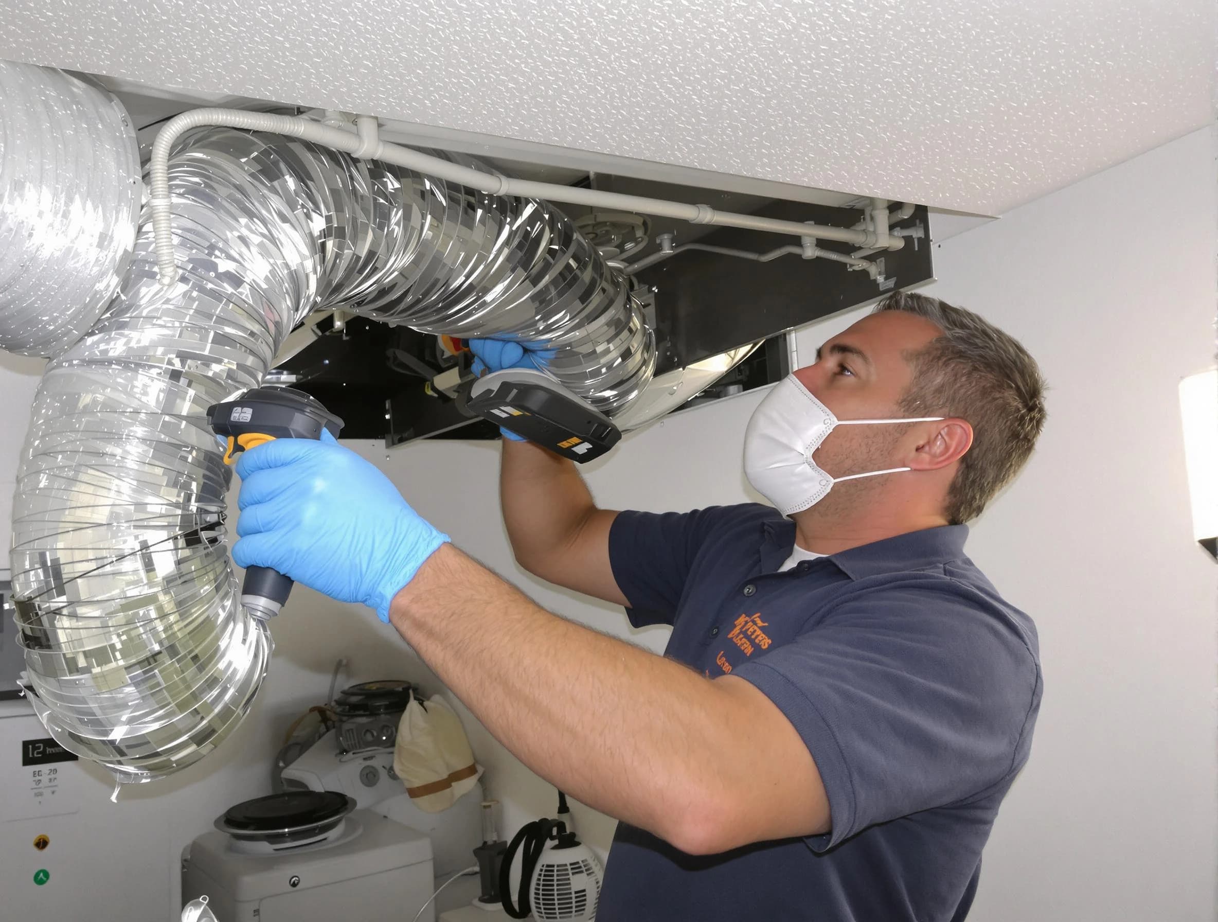 Belmont Dryer Vent Cleaning professional performing thorough residential dryer vent cleaning in Belmont