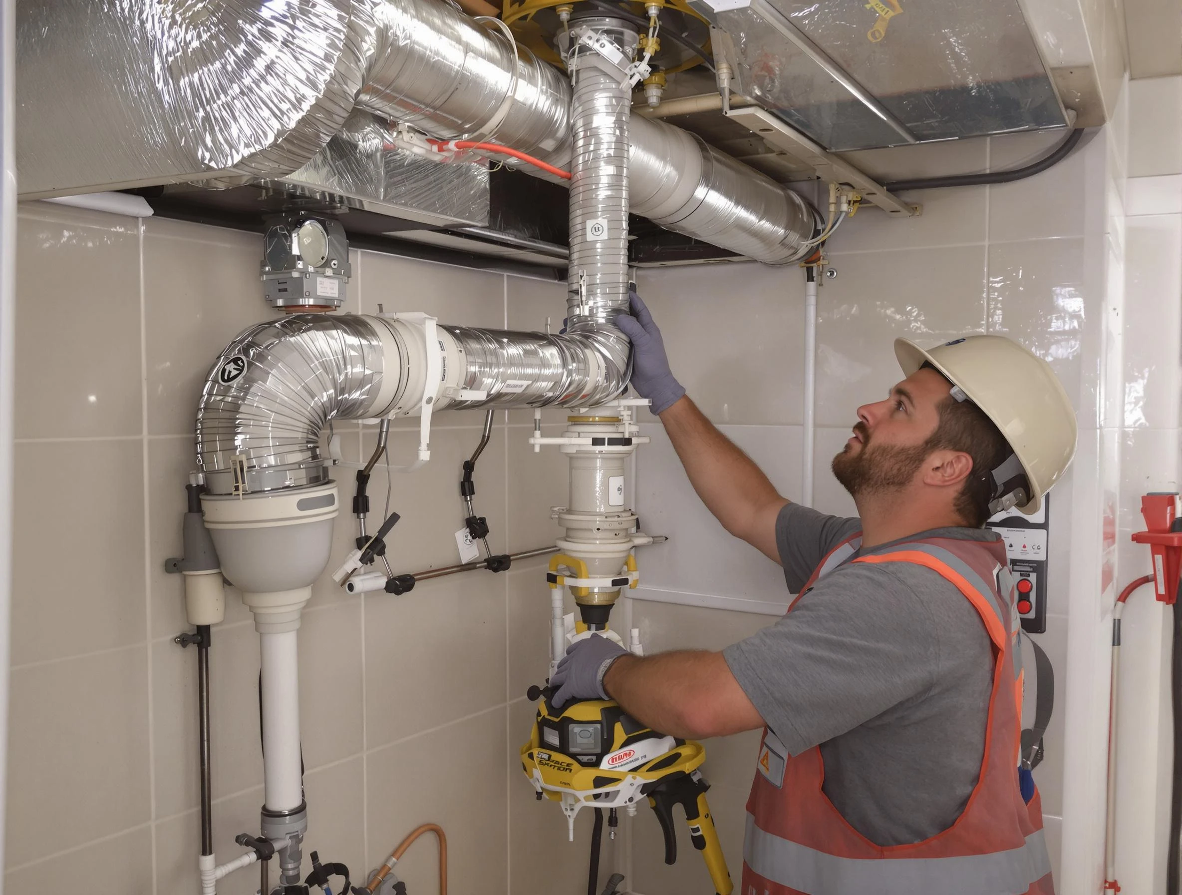 Belmont Dryer Vent Cleaning expert performing professional dryer vent repair and installation in Belmont
