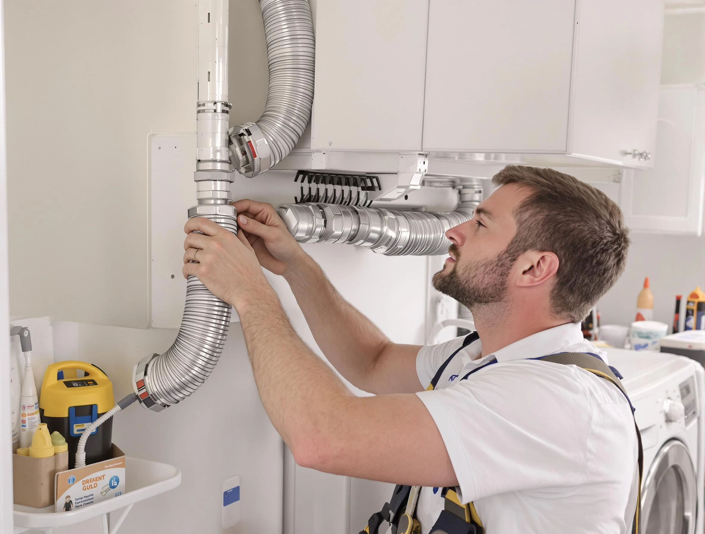 Professional dryer vent repair and installation by Belmont Dryer Vent Cleaning in Belmont